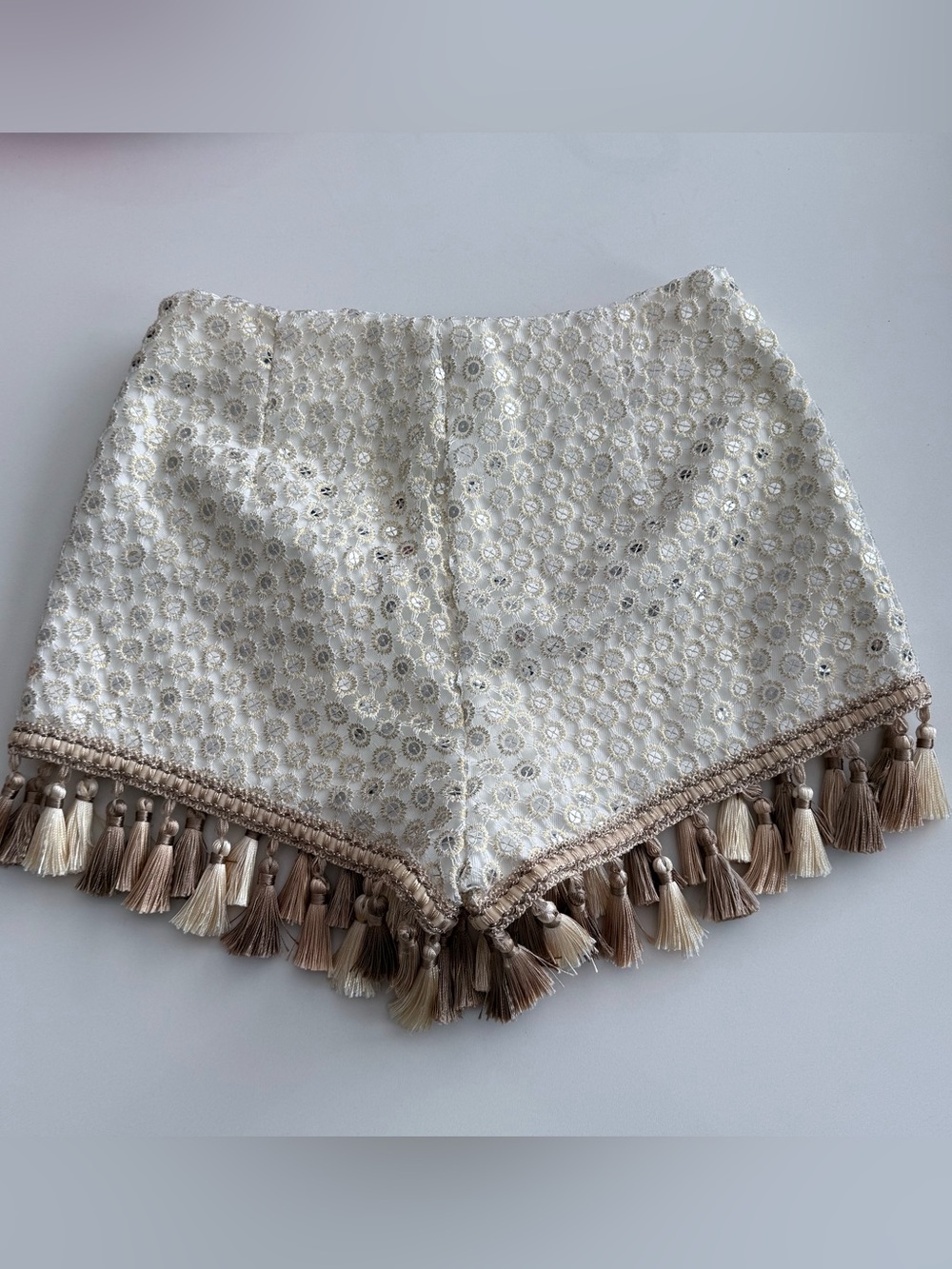 AKIRA Embroidered Tassel Shorts